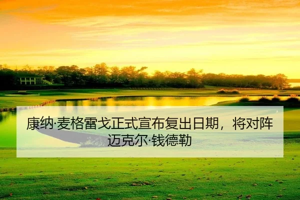 康纳·麦格雷戈正式宣布复出日期，将对阵迈克尔·钱德勒